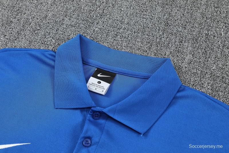 26/27  أتلتيكو مدريد الأزرق  قميص بولو للتدريب + بنطال طويل من طقم رياضي