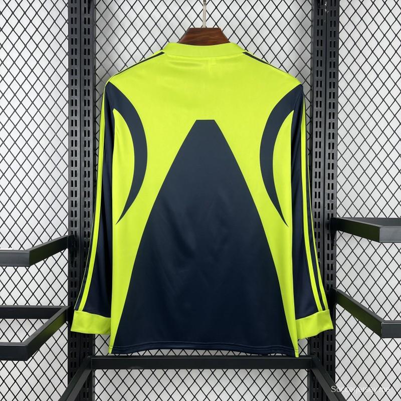 قميص حارس مرمى ريال مدريد طويل الأكمام بنمط رجعي لموسم 1999/2000