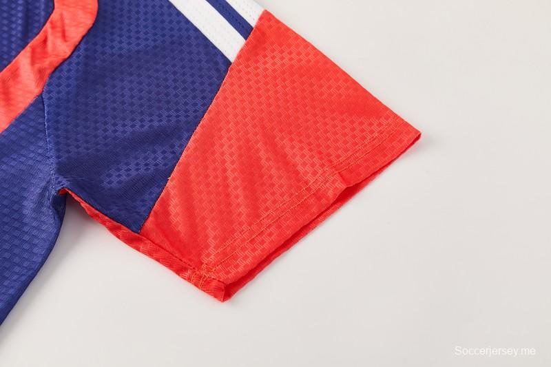 26/27 اليابان  أزرق  قميص بأكمام قصيرة + شورت كرة قدم