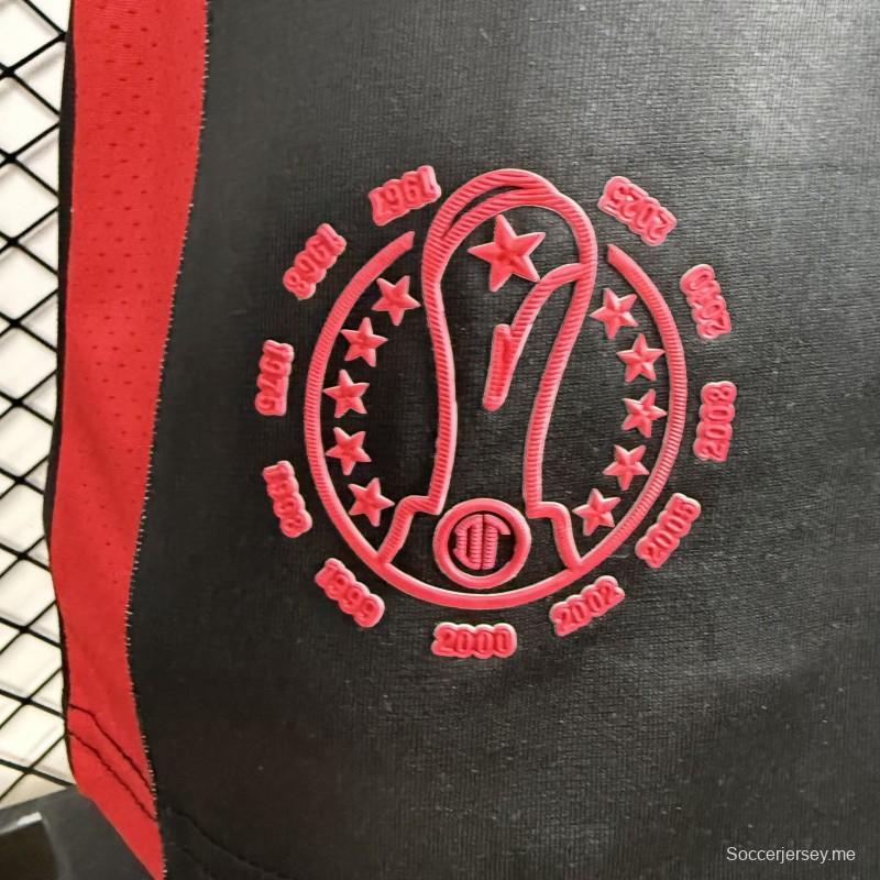 قميص ديبورتيفو تولوكا لكرة القدم، نسخة اللاعبين 25/26، أسود، بياقة بولو