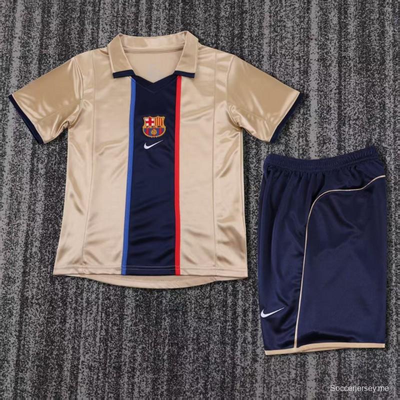 قميص برشلونة خارجي Retro Kids 01/02