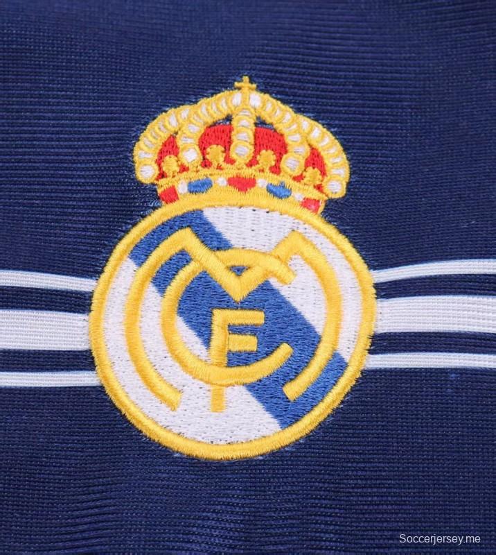 قميص ريال مدريد الأزرق الداكن للعب خارج أرضه من موسم 98/99