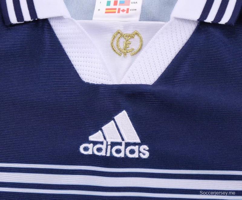 قميص ريال مدريد الأزرق الداكن للعب خارج أرضه من موسم 98/99
