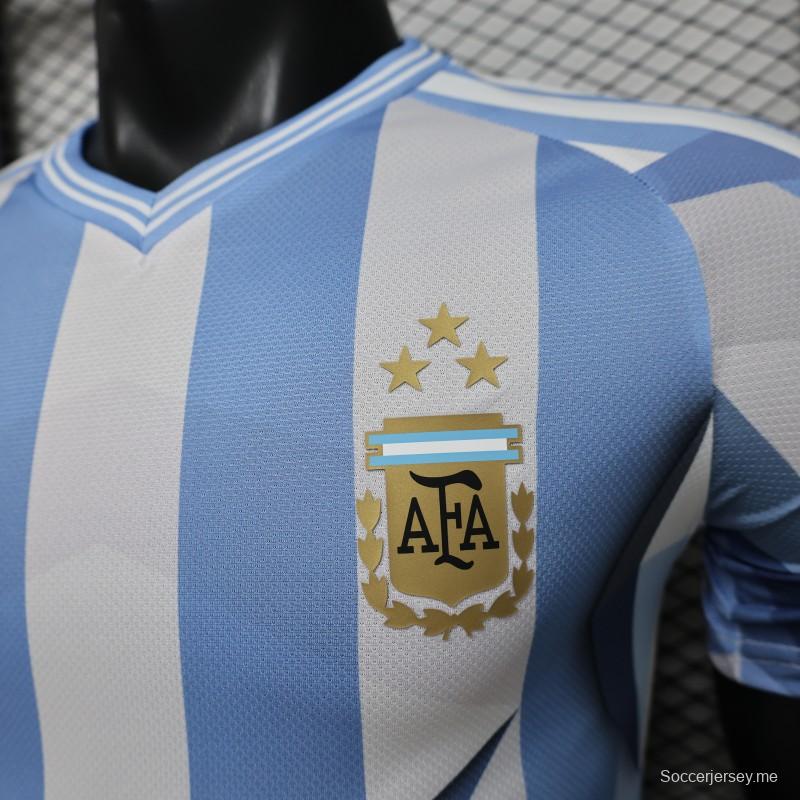 قميص اللاعب الإصدار 2026، النسخة الخاصة للأرجنتين، الأزرق السماوي والأبيض