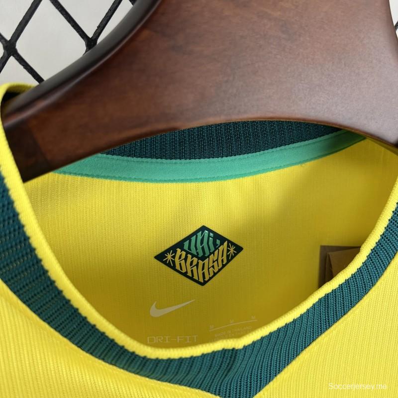 قميص كأس العالم 2026 للرجال - البرازيل - ذو الأكمام الطويلة