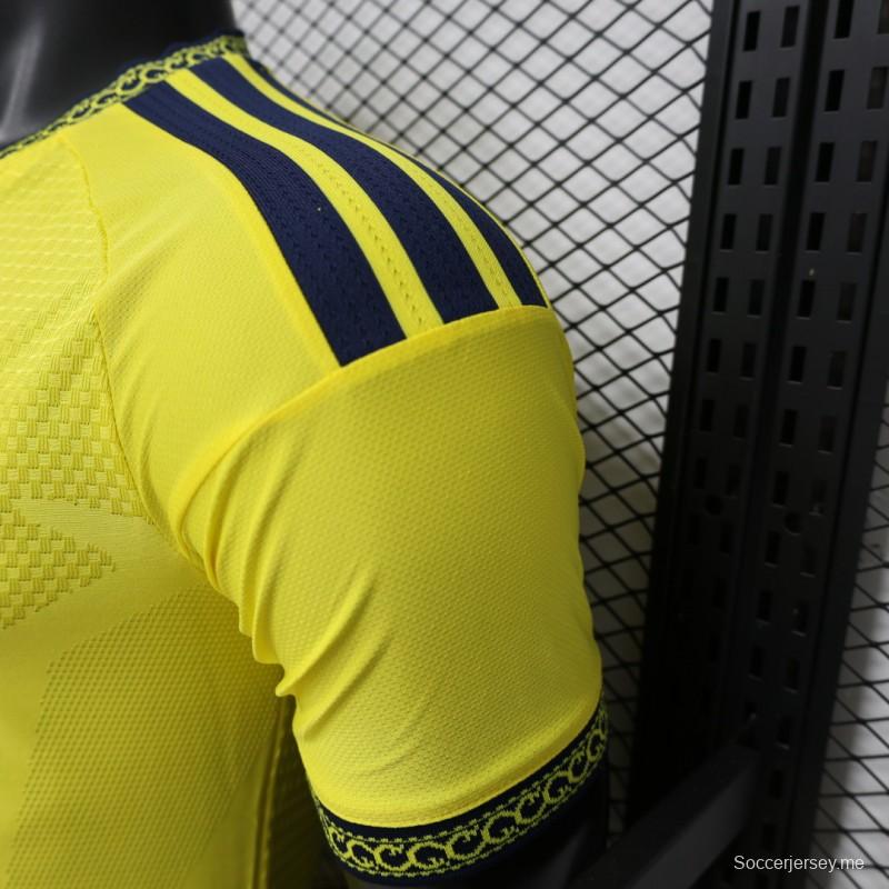 قميص فريق النصر لكرة القدم للموسم 2026/2027 - اللون الأصفر الفاتح (قميص المباريات على أرض الفريق)