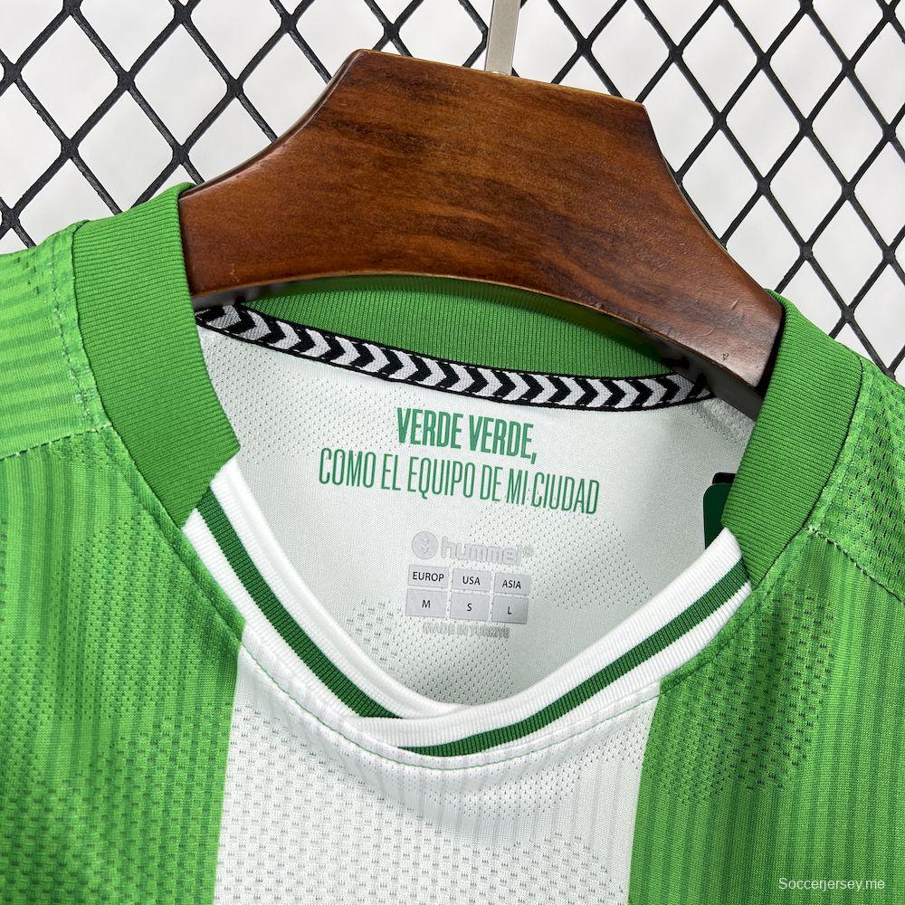 2025/26 قميص بأكمام طويلة الأكمام للرجال لريال بيتيس