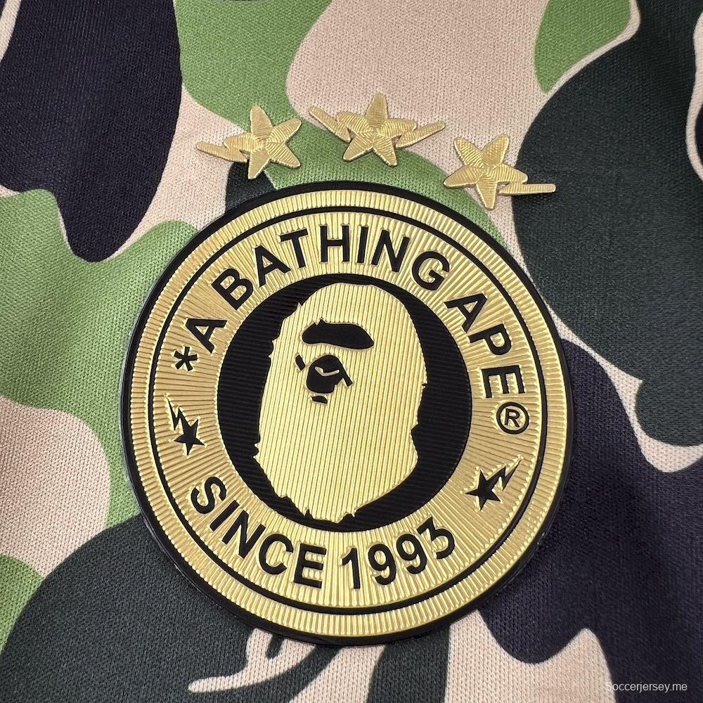 2025/26 قميص مموّه للرجال AD X BAPE كامو