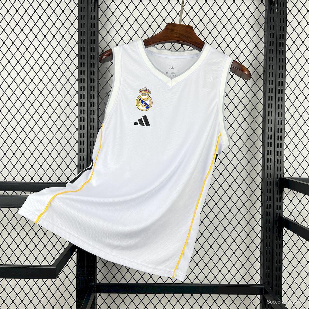 2025/25/26 قميص ريال مدريد لكرة السلة الرئيسي