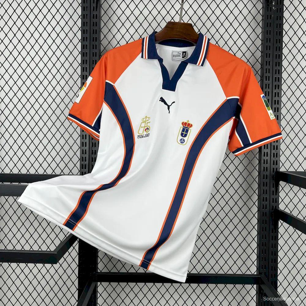 2000/01 قميص ريال أوفييدو أوفيدو الريترو الرجعي