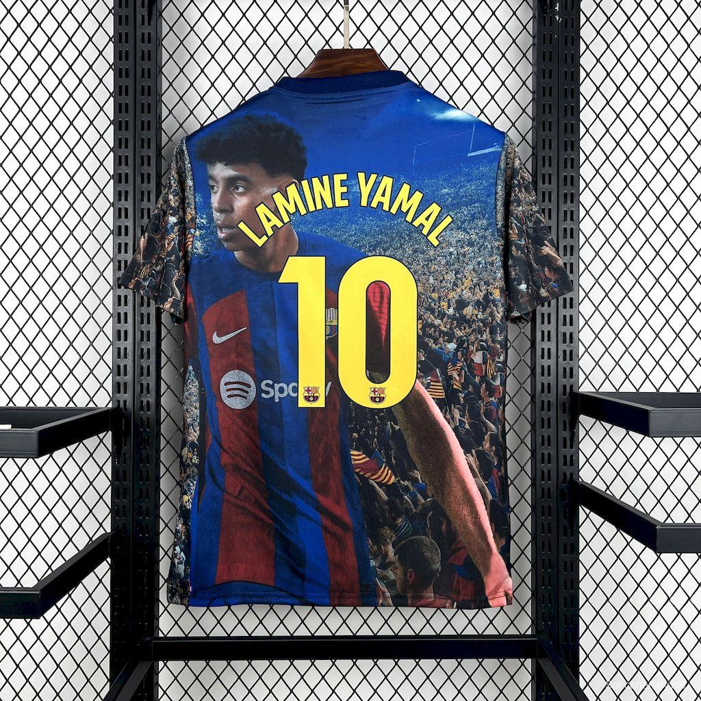 2025/26 قميص رجالي 2025/26 برشلونة لاميني يامال الخاص