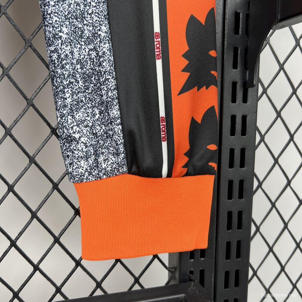 قميص بأكمام طويلة الأكمام طويلة الأكمام 1998/99 ريترو روما الثالث