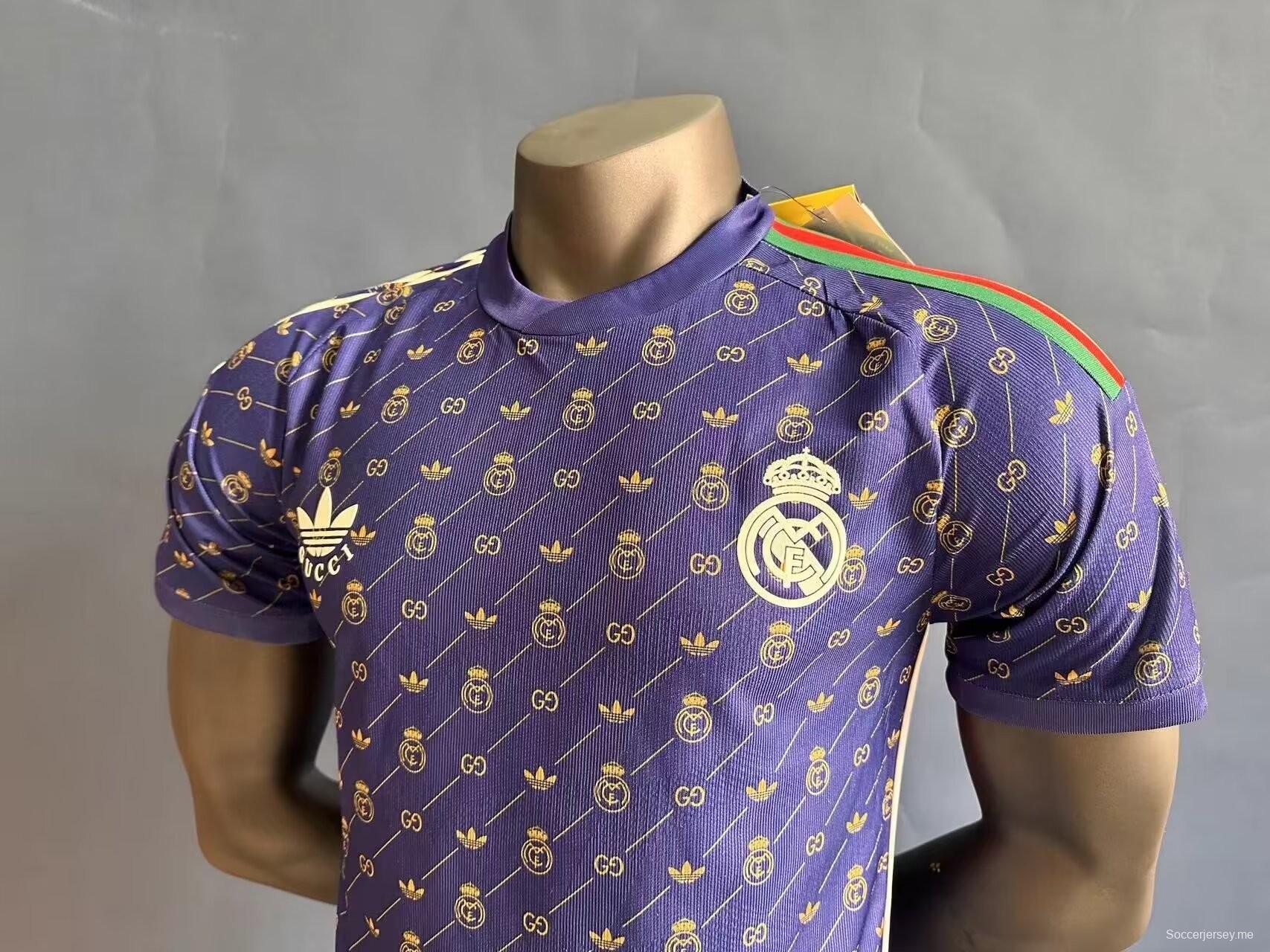نسخة اللاعب 24/25 ريال مدريد × GUCCI قميص خاص بنفسجي خاص 24/25 ريال مدريد × GUCCI

