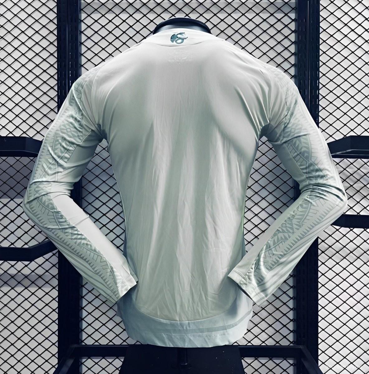 إصدار اللاعب 2024 قميص المكسيك 2024 بأكمام طويلة الأكمام لكوبا أمريكا خارج الديار
