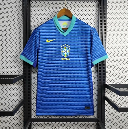 2024 قميص البرازيل أزرق اللون أزرق اللون الأزرق
