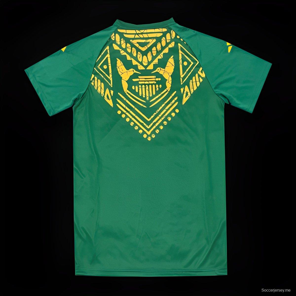 2024 قميص أخضر جامايكا 2024 قبل المباراة
