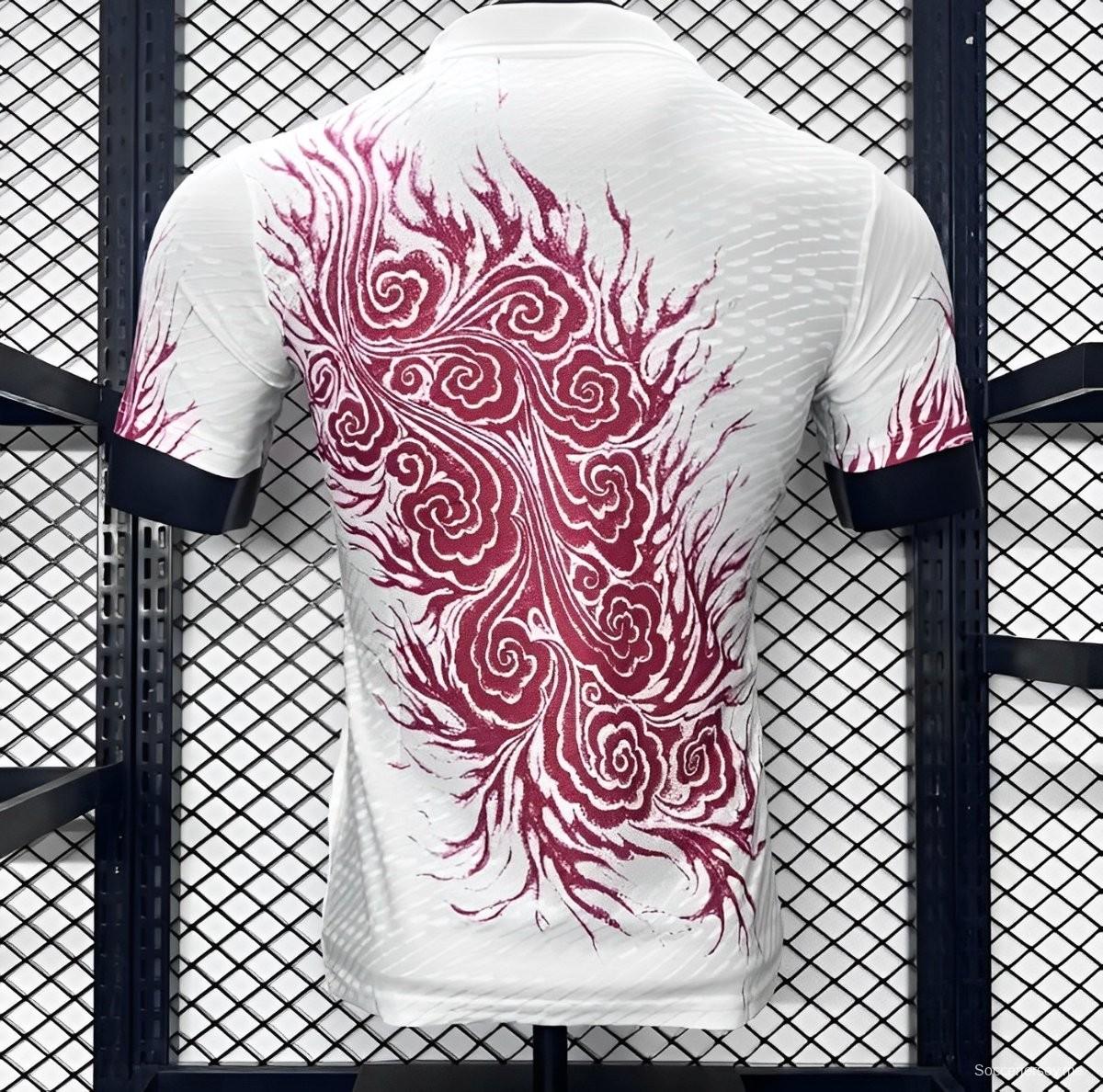 إصدار اللاعب 2024 اليابان × Y3 قميص خاص أبيض خاص 2024 ياباني × Y3
