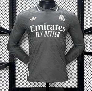 إصدار اللاعب 24/25 قميص ريال مدريد الثالث بأكمام طويلة الأكمام 24/25
