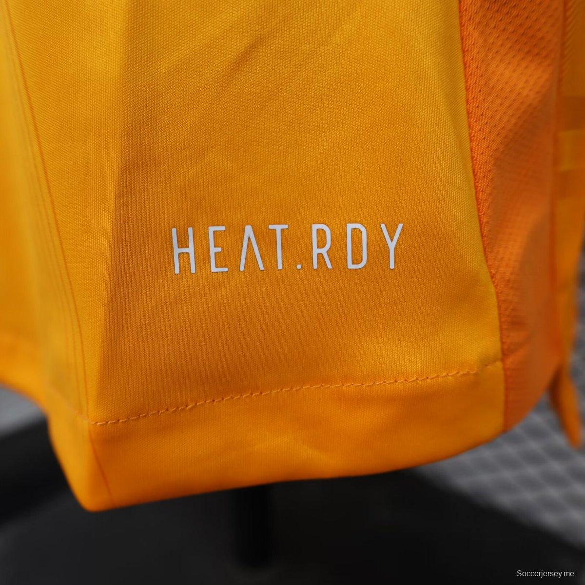 إصدار اللاعب 24/25 قميص بأكمام طويلة أكمام طويلة برتقالي اللون لريال مدريد
