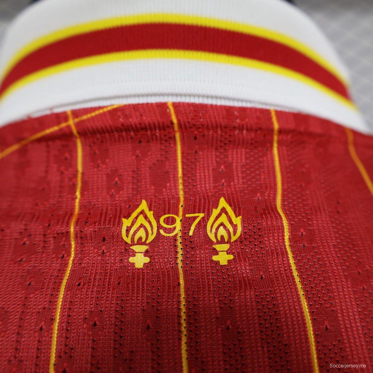 إصدار اللاعب 24/25 قميص بأكمام طويلة الأكمام لليفربول هوم 24/25
