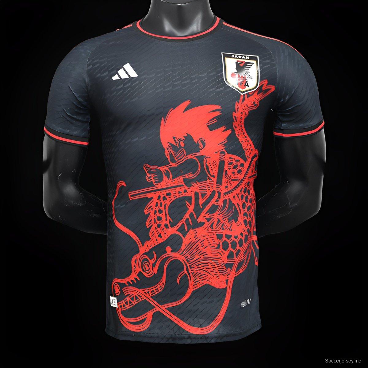 قميص تورياما تورياما تورياما تورياما نسخة اللاعب 2024 اليابان دراغون بول تورياما بلاك سبيشال
