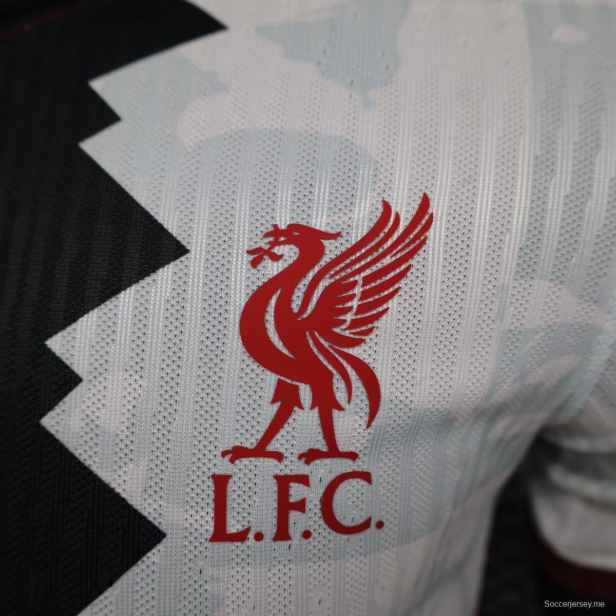 إصدار اللاعب 24/25 قميص ليفربول الخاص 24/25 إصدار أسود/أحمر/أبيض إصدار خاص لليفربول
