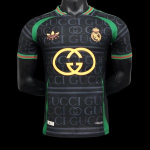 نسخة اللاعب 24/25 ريال مدريد × GUCCI قميص خاص أسود خاص 24/25 ريال مدريد × GUCCI
