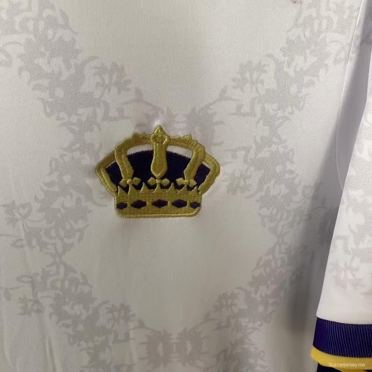 2024 البرتغال فاصلة بيضاء اللون الأبيض سيو جيرسي 2024