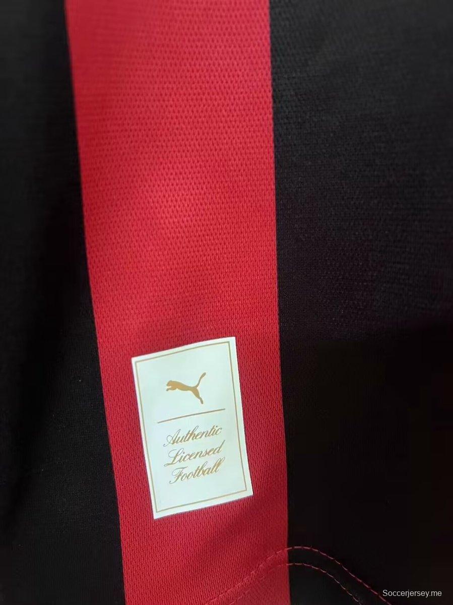 24/25 قميص بأكمام طويلة الأكمام بمناسبة الذكرى 125 لتأسيس ميلان