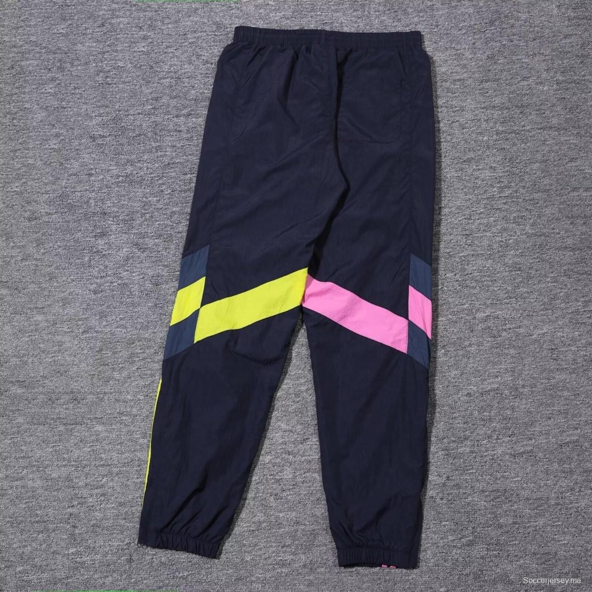 24/25 يوفنتوس سترة واقية من الريح باللون الكحلي + بنطال طويل + بنطلون طويل