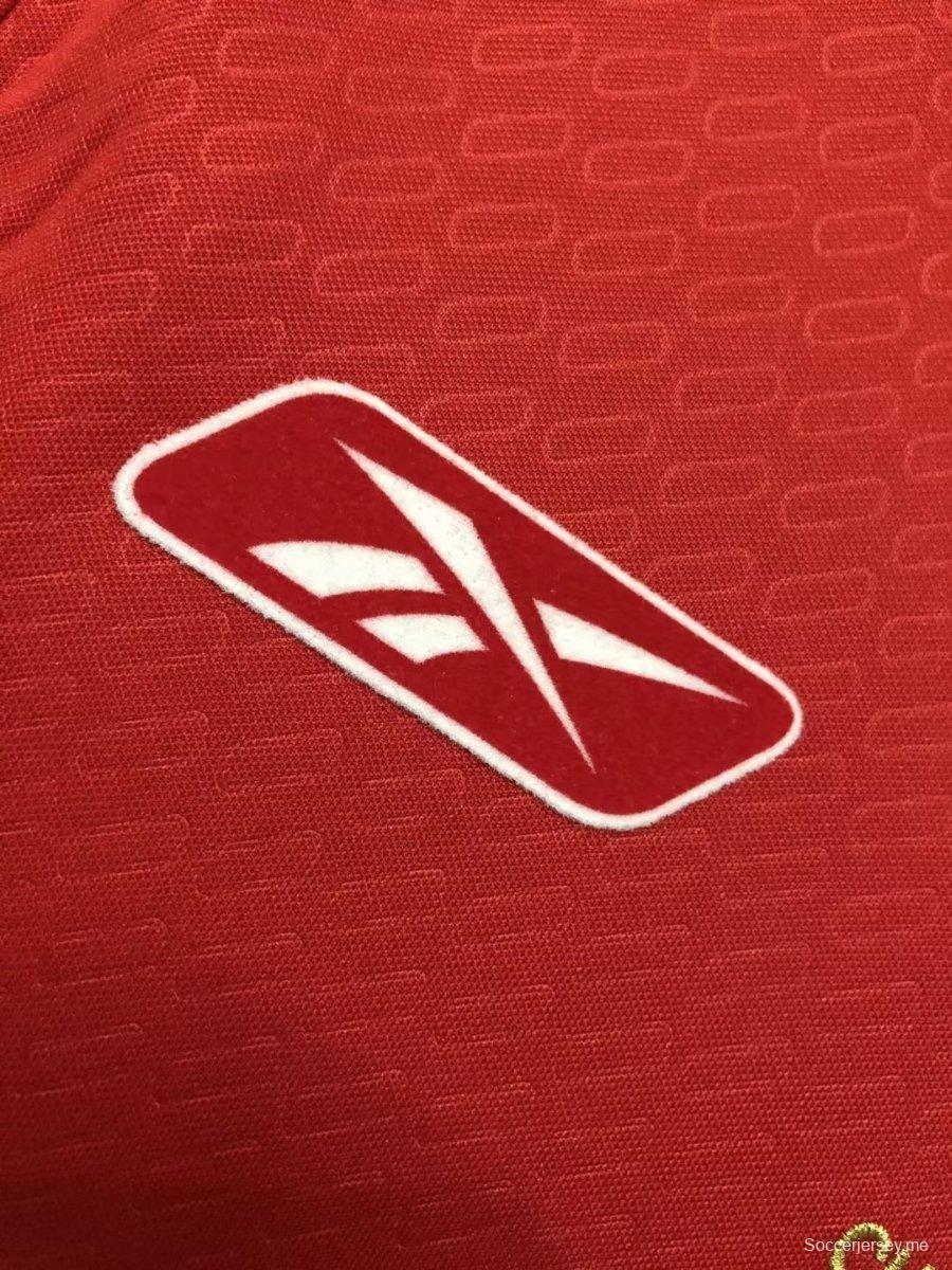 قميص بأكمام طويلة الأكمام ريترو 04/05 ليفربول المنزلي