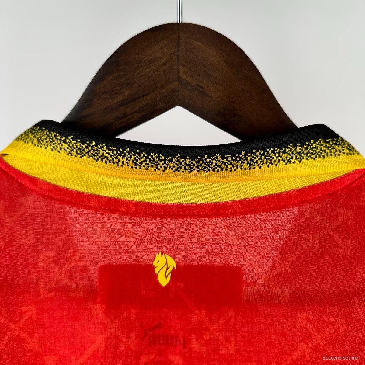 نسخة اللاعب 25/26 قميص ميلان × أوف وايت الأحمر الخاص 25/26 AC ميلان × أوف وايت