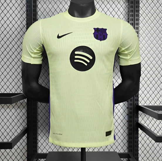 قميص أخضر فاتح اللون الأخضر الفاتح إصدار 25/26 إصدار لاعب برشلونة للذكرى 125 للذكرى السنوية الخاصة