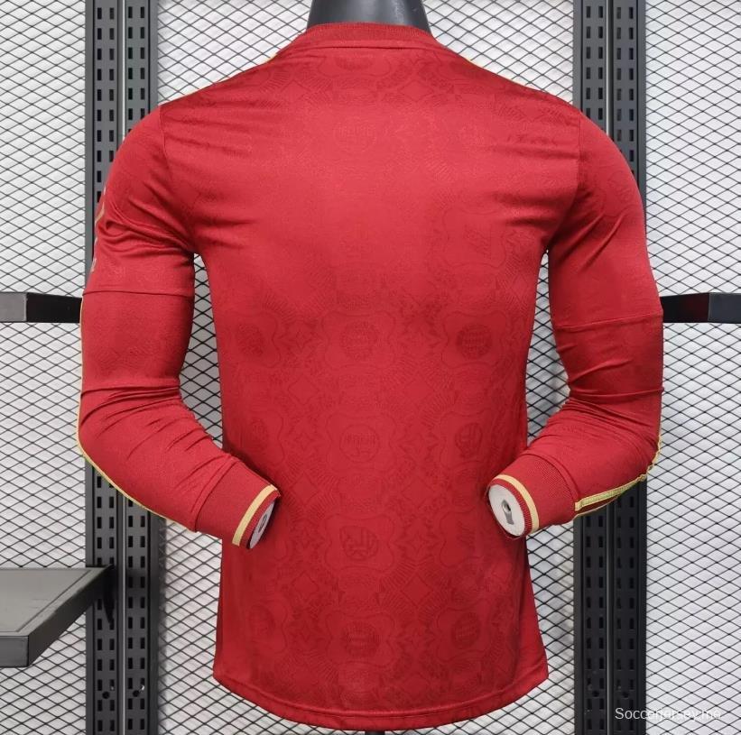 نسخة اللاعب 24/25 قميص بأكمام طويلة الأكمام بمناسبة الذكرى 125 لتأسيس بايرن ميونيخ