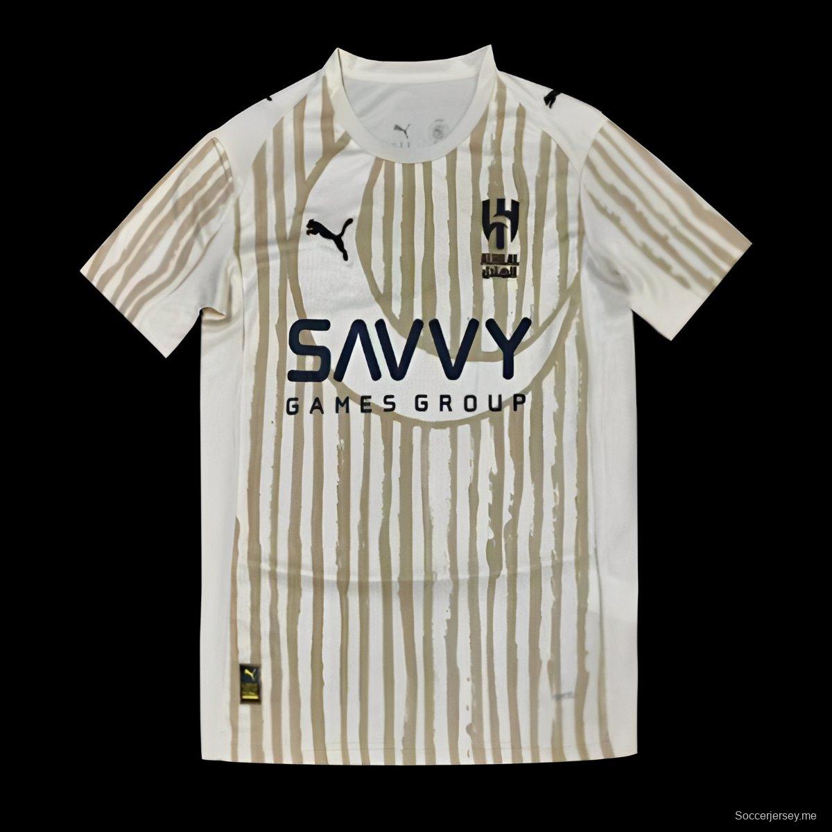 25/26 قميص فريق الهلال السعودي لكرة القدم خارج الملعب