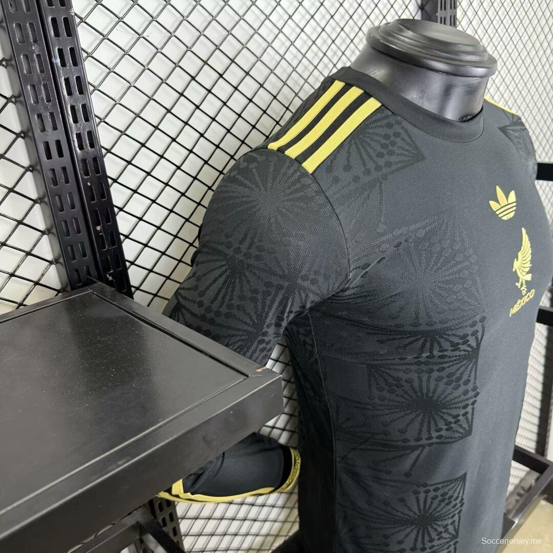 إصدار اللاعبين 2025 قميص خاص بأكمام طويلة الأكمام خاص بكأس المكسيك الذهبية 2025