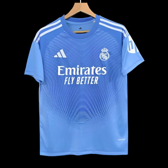 25/26 قميص ريال مدريد الأزرق قبل المباراة