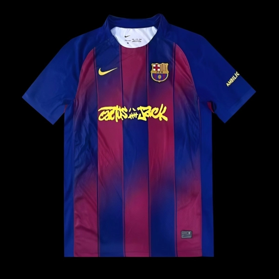 25/26 قميص برشلونة × ترافيس سكوت المنزلي