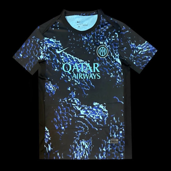 25/26 قميص إنتر ميلان أسود بنقشة الثعبان الأزرق