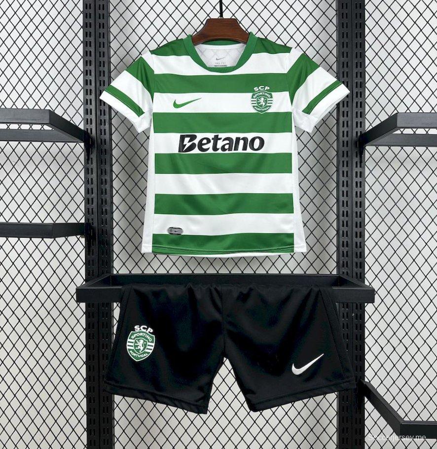 25/26 Kids Sporting Lisbon Home Jersey