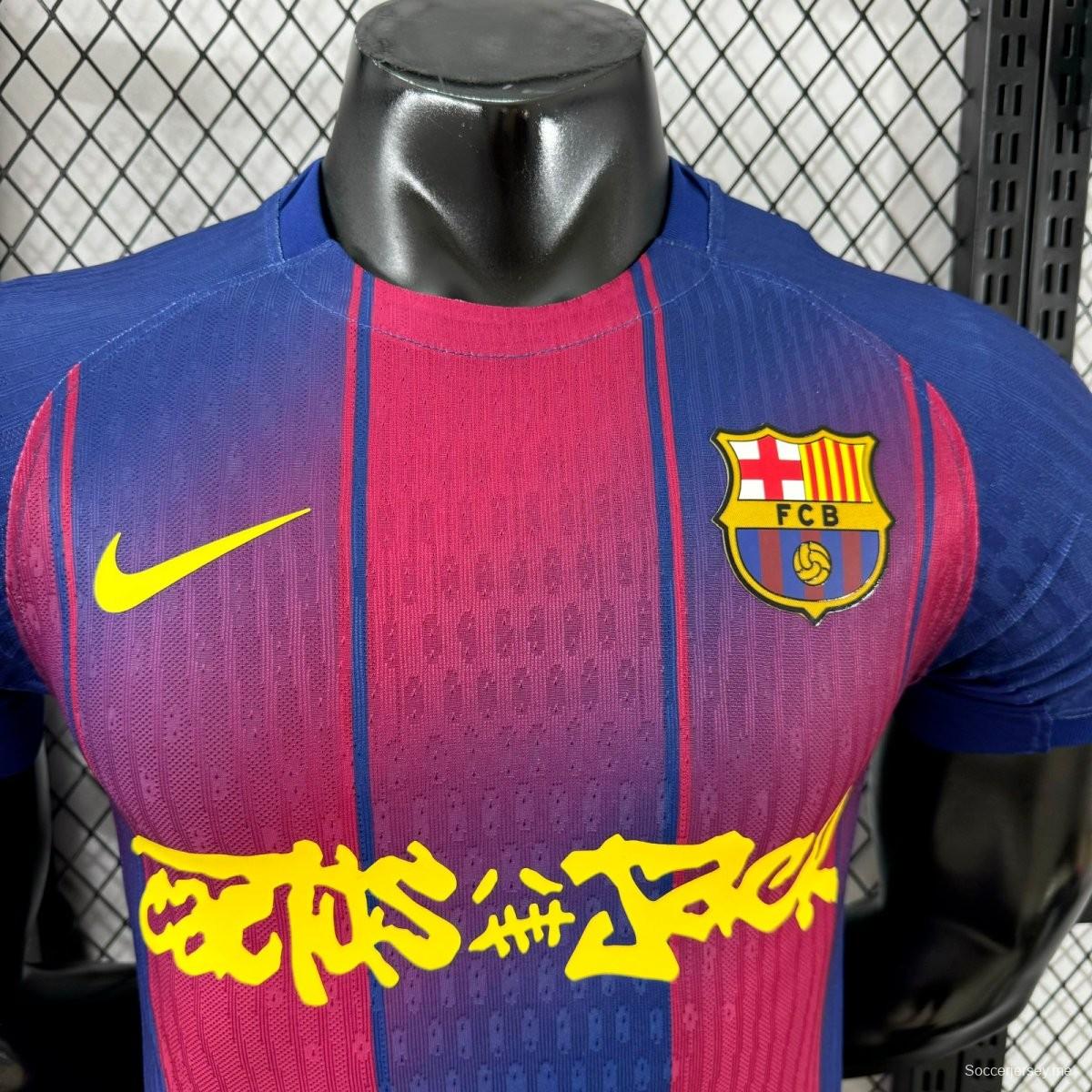 نسخة اللاعب 25/26 قميص برشلونة الأساسي 25/26