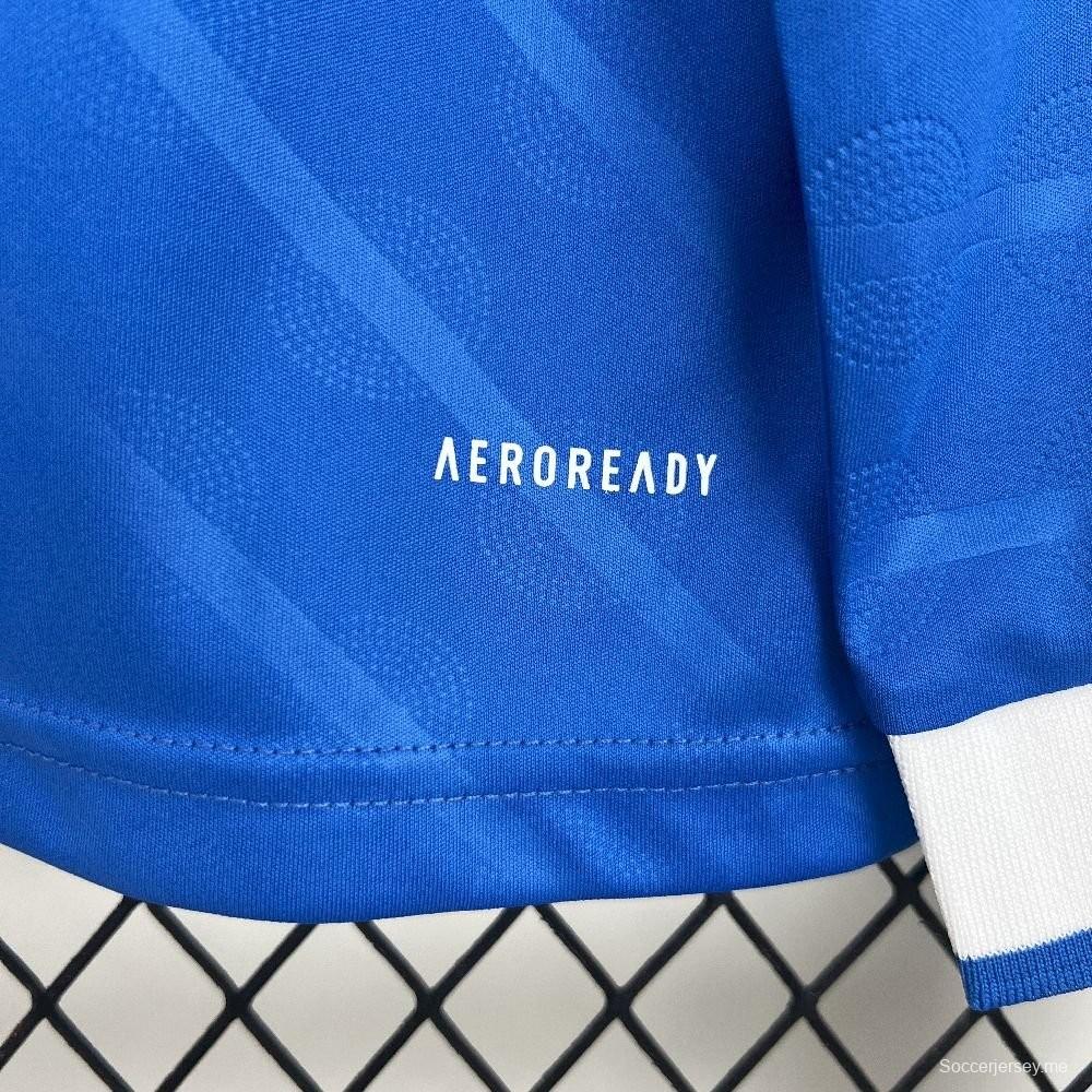 25/26 قميص ريال مدريد الثالث أزرق طويل الأكمام أزرق اللون
