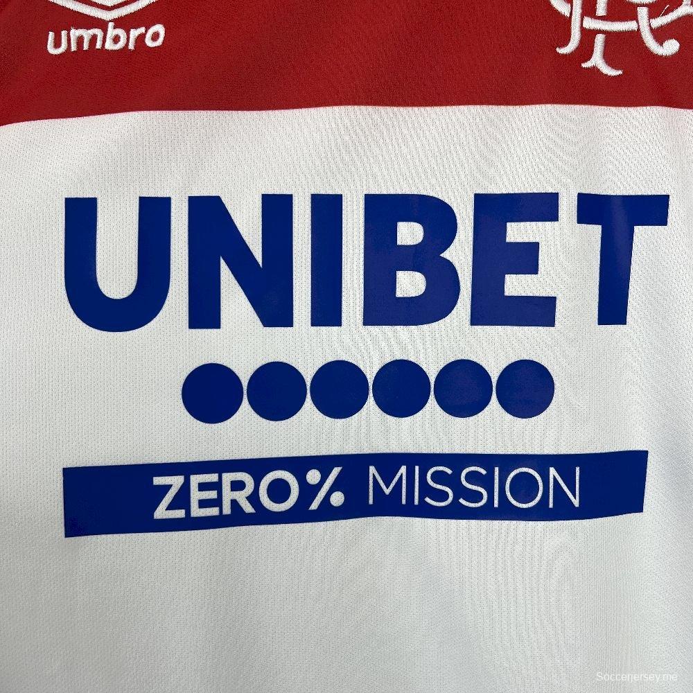 قميص أبيض 25/26 غلاسكو رينجرز ذهاباً وإياباً