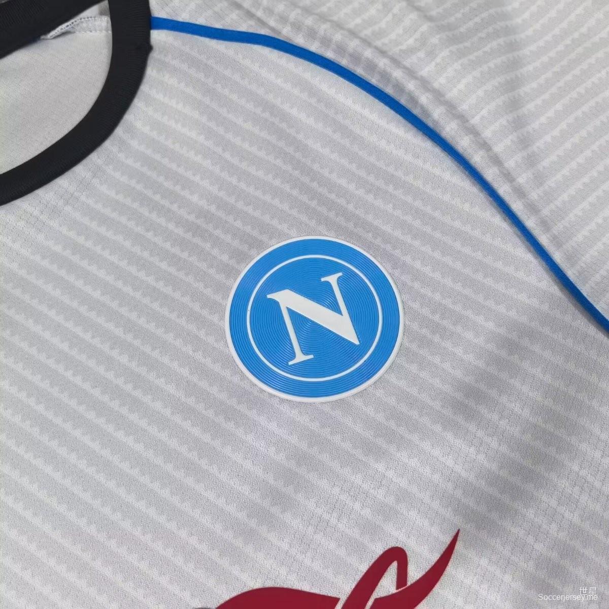 25/26 قميص تدريب SSC نابولي أبيض/فضي 25/26