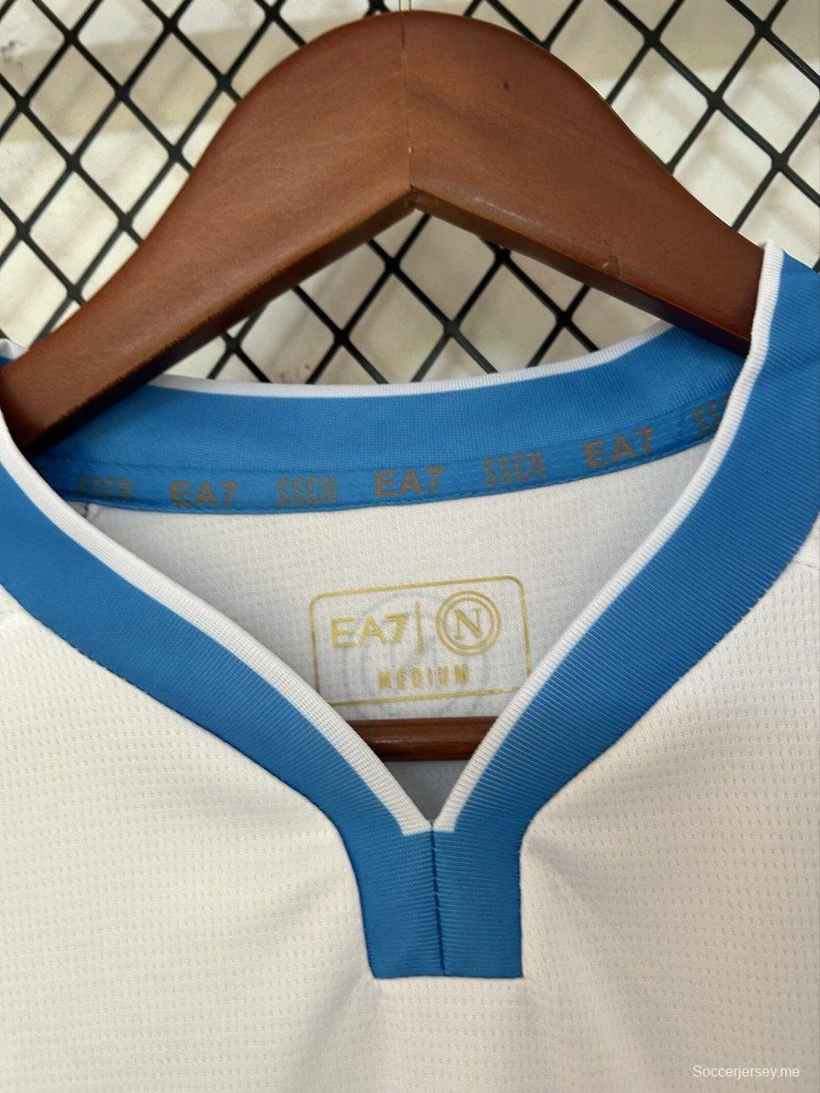 25/26 قميص نابولي الأبيض قبل المباراة