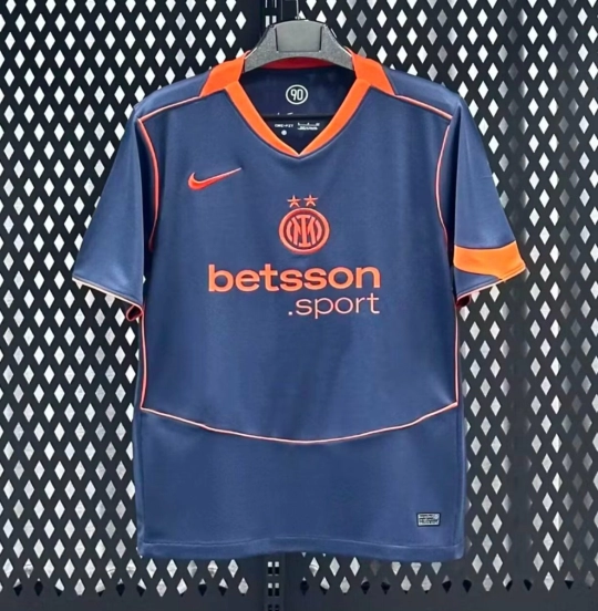 25/26 قميص أزرق اللون أزرق اللون الأزرق الثالث لإنتر ميلان