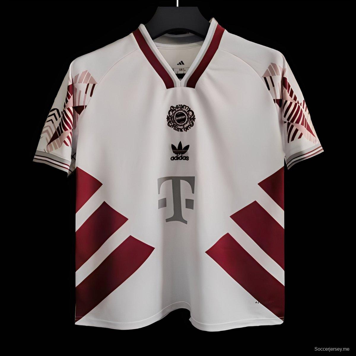 25/26 Bayern Munich White/Wine Special Jersey