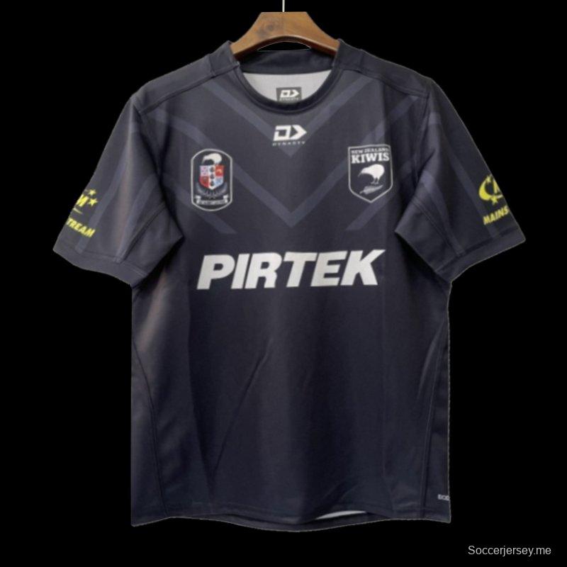 2026 قميص كيويز نيوزيلندي بديل أسود بنقشة شيفرون متدرجة اللون