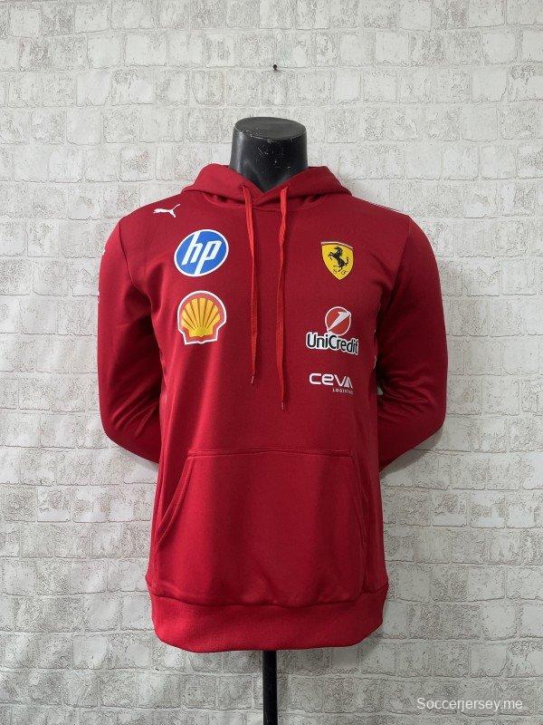 2025 سويت شيرت فيراري F1 فيراري بغطاء للرأس 2025