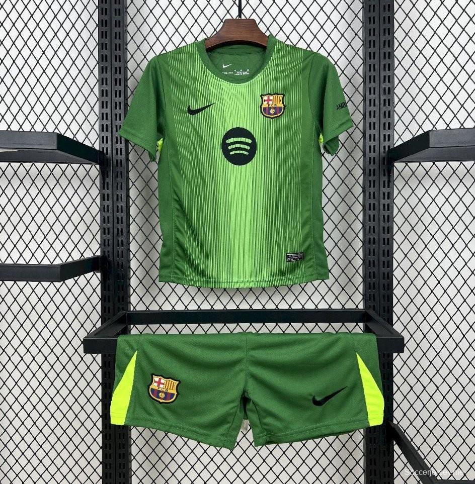 2025/25/26 طقم حراس مرمى برشلونة للأطفال